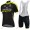 Radsport Mitchelton Scott 2018 Damen Radbekleidung Satz Trikot Kurzarm+Trägerhosen Set