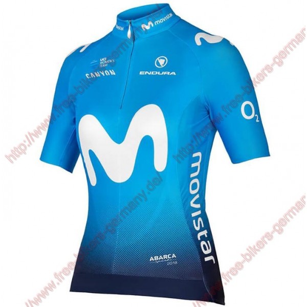 Radsport MOVISTAR TEAM 2018 Damen Trikot Kurzarm