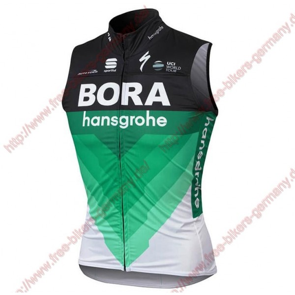 Radsport BORA-hansgrohe 2018 Windstopper ärmelloses Trikot Kurz