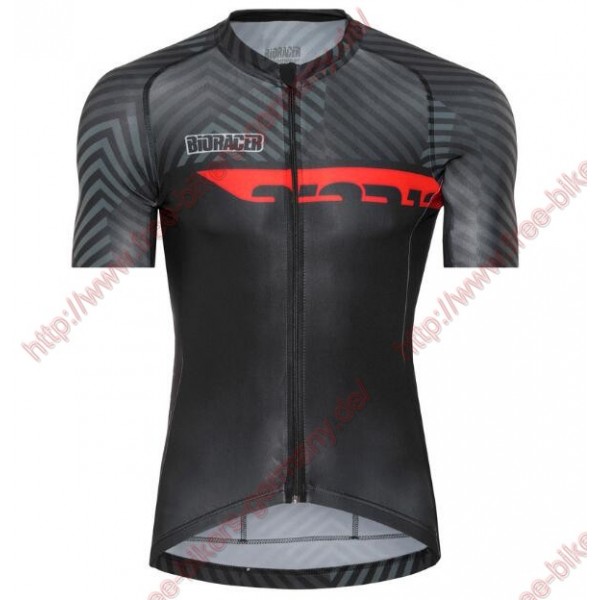 Radsport Bioracer Spitfire Dazzle Rot Trikot Kurzarm