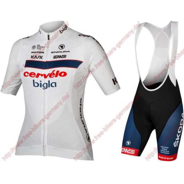 Radsport CERVÉLO BIGLA Pro Cycling 2018 Radbekleidung Satz Trikot Kurzarm+Trägerhosen Set