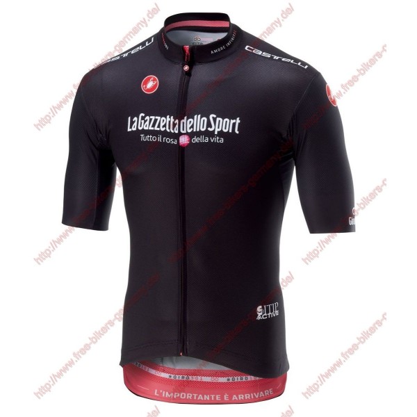 Radsport Giro d'Italia 2018 schwarz Trikot Kurzarm