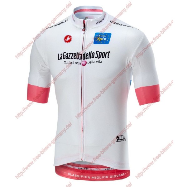 Radsport Giro d'Italia 2018 Weiß Trikot Kurzarm