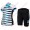 Radsport Pearl Izumi Select Escape LTD Blau Damen Fahrradbekleidung Trikot Kurzarm+Radhose