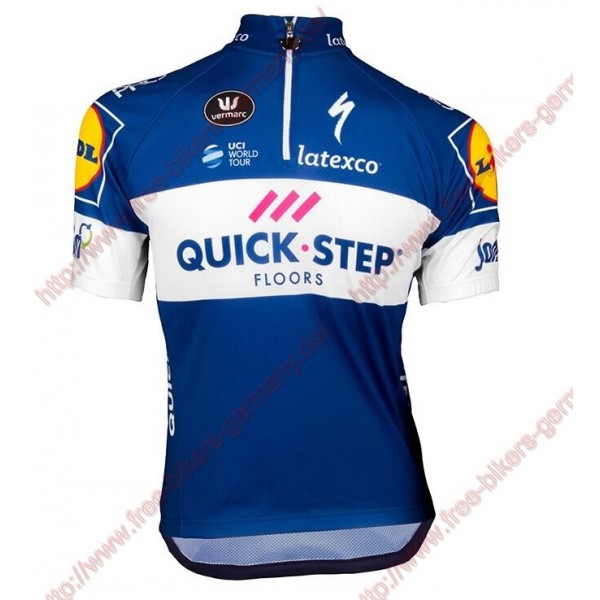 Radsport QUICK-STEP FLOORS 2018 Kinder Trikot Kurzarm