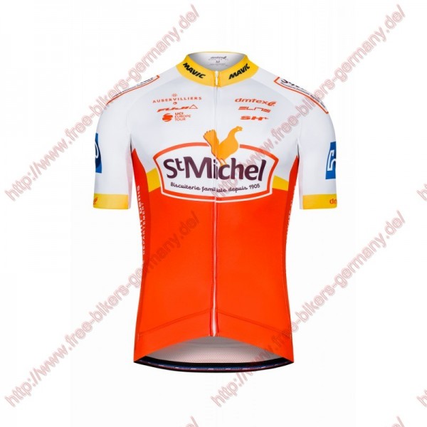 Radsport SAINT MICHEL AUBER 93 Trikot Kurzarm