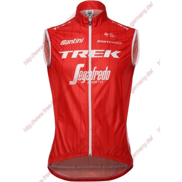 Radsport TREK-SEGAFREDO 2018 Rot Windstopper ärmelloses Trikot Kurz