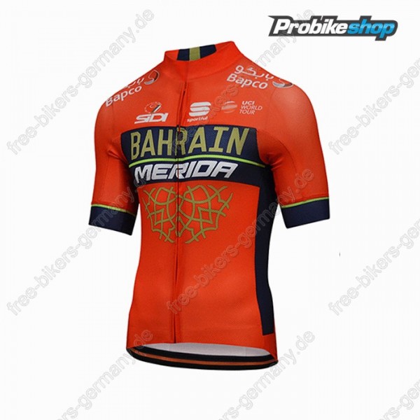 Profiteam 2018 BAHRAIN MERIDA Pro Trikot Kurzarm