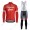 Profiteam 2018 TREK SEGAFREDO Pro rot Fahrradbekleidung Trikot Langarm+Lang Trägerhose