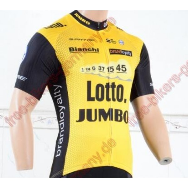 Profiteam 2018 LottoNL-Jumbo Trikot Kurzarm Outlet