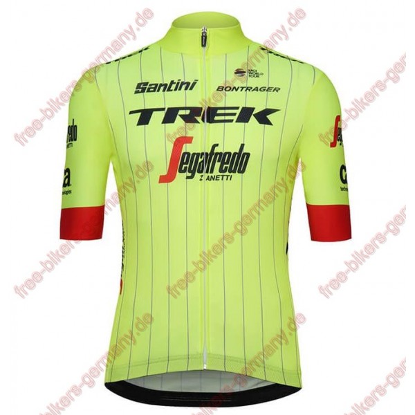 Profiteam 2018 Trek Segafredo fluo gelb Trikot Kurzarm Outlet