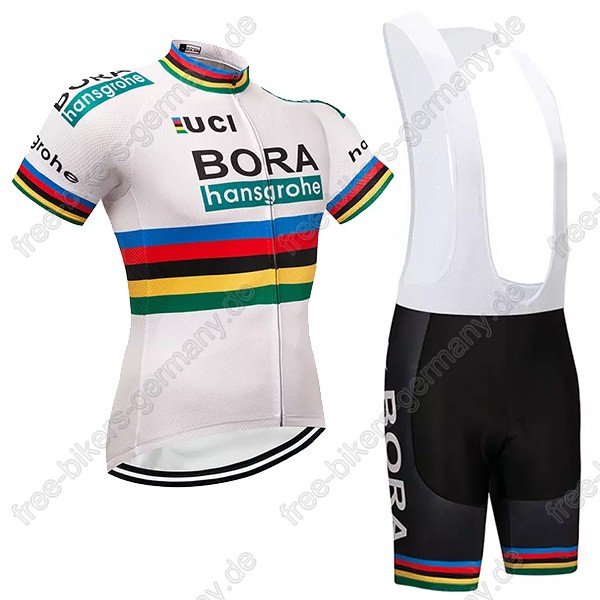 Bora Hansgrohe UCI Radbekleidung Satz Trikot Kurzarm+Trägerhosen Set 2018