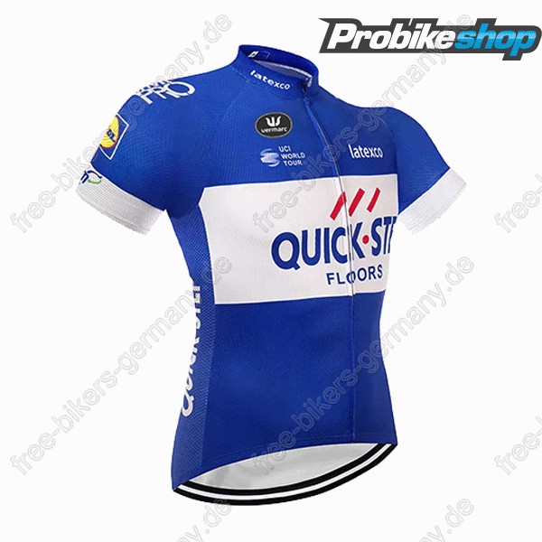 Quick Step Floors blau Trikot Kurzarm 2018