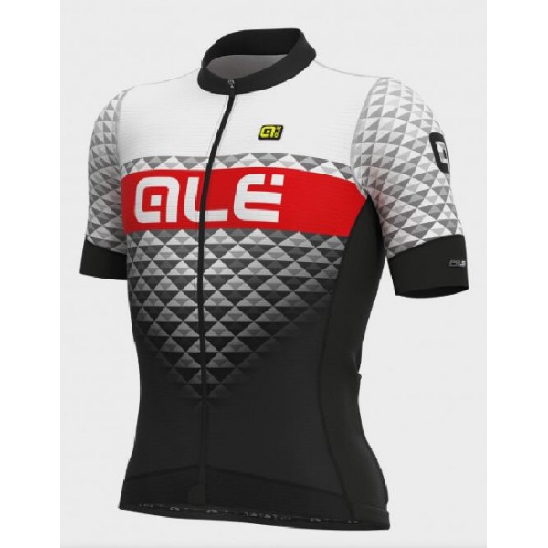 Fahrradbekleidung Radsport 2020 Ale PR-S Hexa Trikot Kurzarm Outlet schwarz Weiß L13346719-02