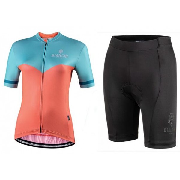 Fahrradbekleidung Radsport 2020 Damen BIANCHI MILANO Flumendosa Trikot Kurzarm Outlet+Ottava radhose