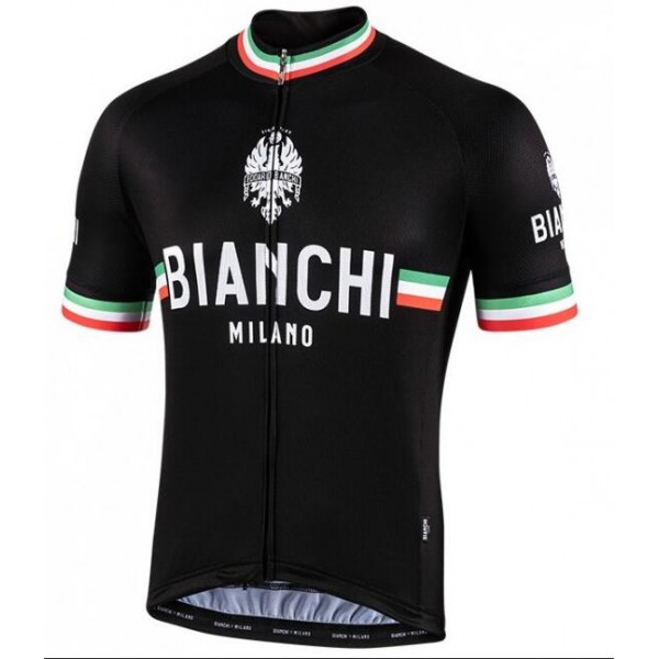 Fahrradbekleidung Radsport 2020 BIANCHI MILANO Isalle Trikot Kurzarm Outlet schwarz