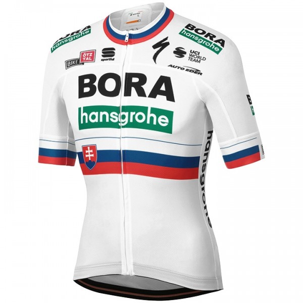 Fahrradbekleidung Radsport 2020 BORA-hansgrohe Slowakischer Meister Trikot Kurzarm Outlet