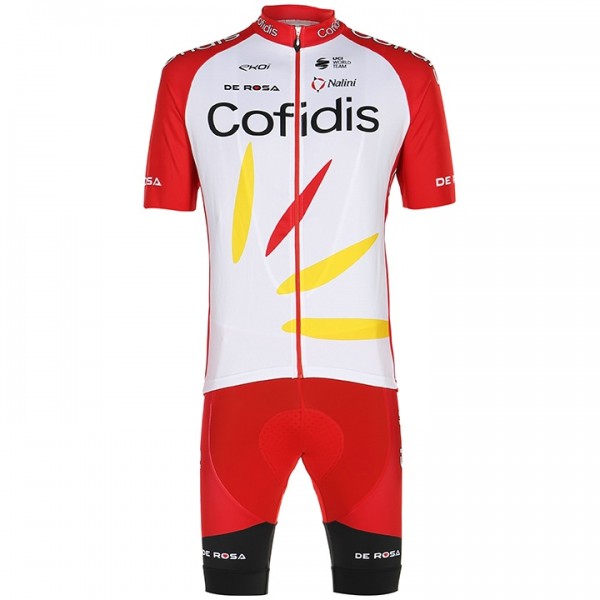 Fahrradbekleidung Radsport 2020 COFIDIS SOLUTIONS CREDITS Radbekleidung Satz Trikot Kurzarm+Fahrradhose Set Outlet