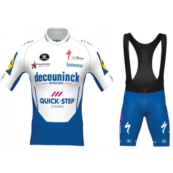 Fahrradbekleidung Radsport 2020 DECEUNINCK QUICK-STEP FLOORS Race PRR Radbekleidung Satz Trikot Kurzarm+Trägerhosen Set Outle