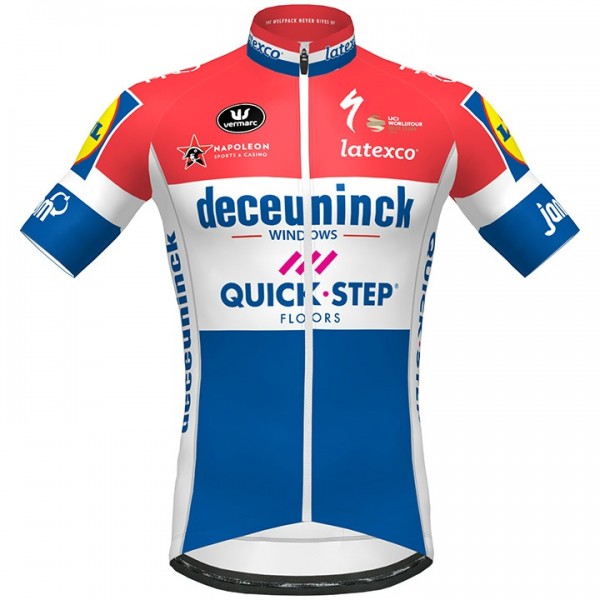 Fahrradbekleidung Radsport 2020 DECEUNINCK QUICK-STEP Dutch Champion Trikot Kurzarm Outlet