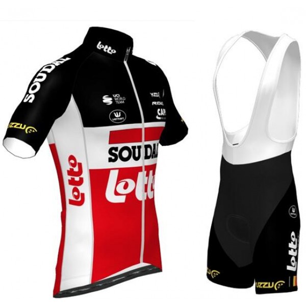 Fahrradbekleidung Radsport 2020 LOTTO SOUDAL Radbekleidung Satz Trikot Kurzarm+Trägerhosen Set Outlet