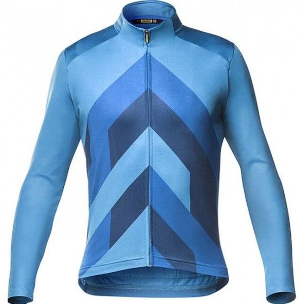 Fahrradbekleidung Radsport 2020 MAVIC Cosmic Graphic Trikot Langarmblau