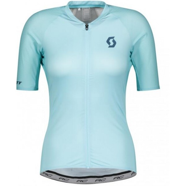 Fahrradbekleidung Radsport 2020 Damen SCOTT RC Premium Trikot Kurzarm Outlet blau