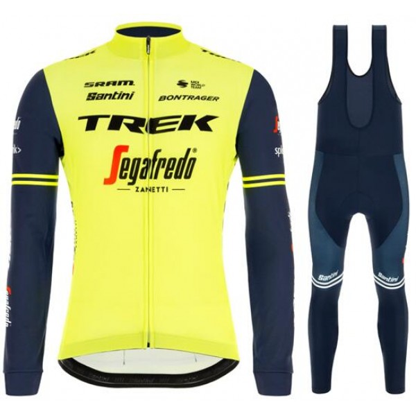 Fahrradbekleidung Radsport 2020 TREK-SEGAFREDO training edition Set Trikot Langarm+ Trägerhosen Set