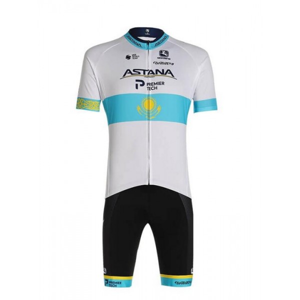 Fahrradbekleidung Radsport 2020 ASTANA PRO TEAM FRC Radbekleidung Satz Trikot Kurzarm+Trägerhosen Set Outlet LX8JT