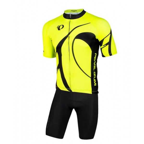 Fahrradbekleidung Radsport 2020 PEARL IZUMI Elite Pursuit LTD Radbekleidung Satz Trikot Kurzarm+Trägerhosen Set Outlet Gelb