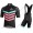 Profiteams BIANCHI MILANO Nicandro Black Radbekleidung Satz Trikot Kurzarm+Trägerhosen Set Outlet