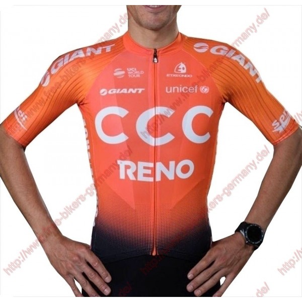 Profiteams CCC Team Reno Orange 2019 Trikot Kurzarm Outlet