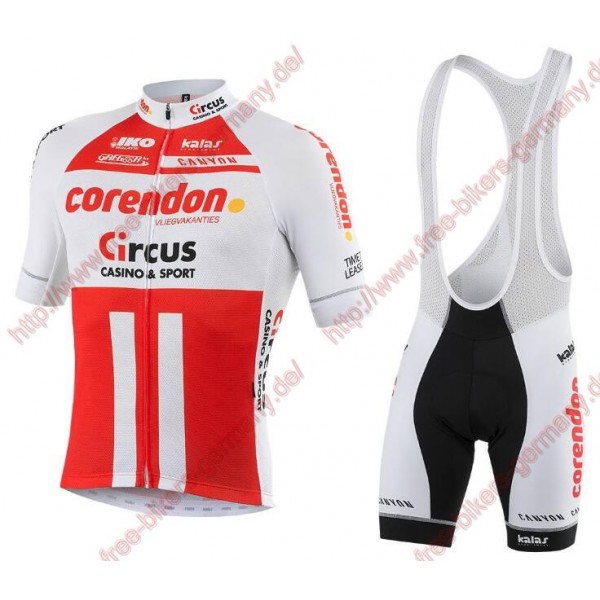 Profiteams Corendon Circus 2019 Radbekleidung Satz Trikot Kurzarm+Trägerhosen Set Outlet