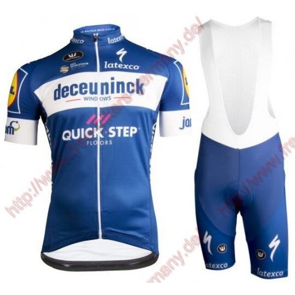 Profiteams DECEUNINCK-QUICK-STEP 2019 Radbekleidung Satz Trikot Kurzarm+Trägerhosen Set Outlet