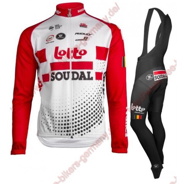 Profiteams Lotto Soudal 2019 Radsport Fahrradbekleidung Trikot Langarm+Lang Trägerhose