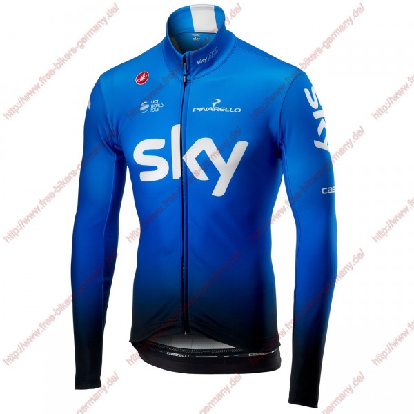 Profiteams TEAM SKY 2019 Ocean Rescue Thermal Radsport Trikot Langarm