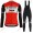 Profiteams Trek Segafredo 2019 rot Radsport Fahrradbekleidung Trikot Langarm+Lang Trägerhose