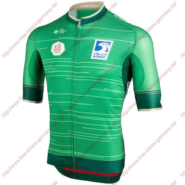 Profiteams UAE Tour 2019 Green Trikot Kurzarm Outlet