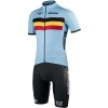 BELGIEN 2022 Radtrikot kurzarm(langer RV)-Radsport-National-Team