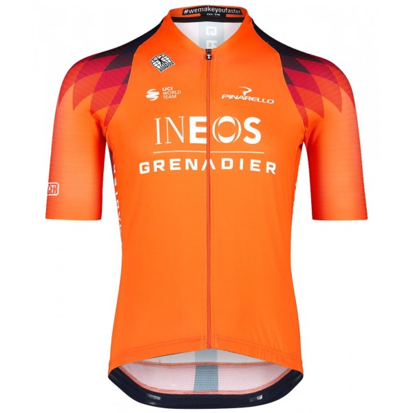 INEOS GRENADIERS 2023 training edition ICON Radtrikot kurzarm(langer RV)-Radsport-Profi-Team