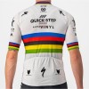 Quick Step-Alpha Vinyl Straßenrad Weltmeister Regenbogentrikot 2022 Competizione Radtrikot kurzarm-Radsport-Profi-Team