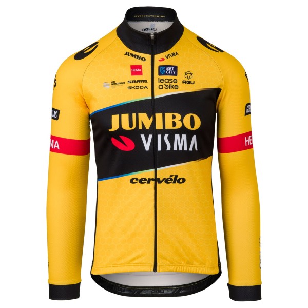 TEAM JUMBO-VISMA 2023 Radtrikot langarm-Radsport-Profi-Team