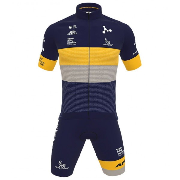 Team Novo Nordisk 2022 Set(Radtrikot+Trägerhose)-Radsport-Profi-Team