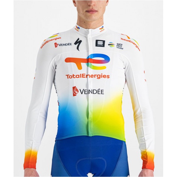 Team TotalEnergies 2022 Radtrikot langarm-Radsport-Profi-Team