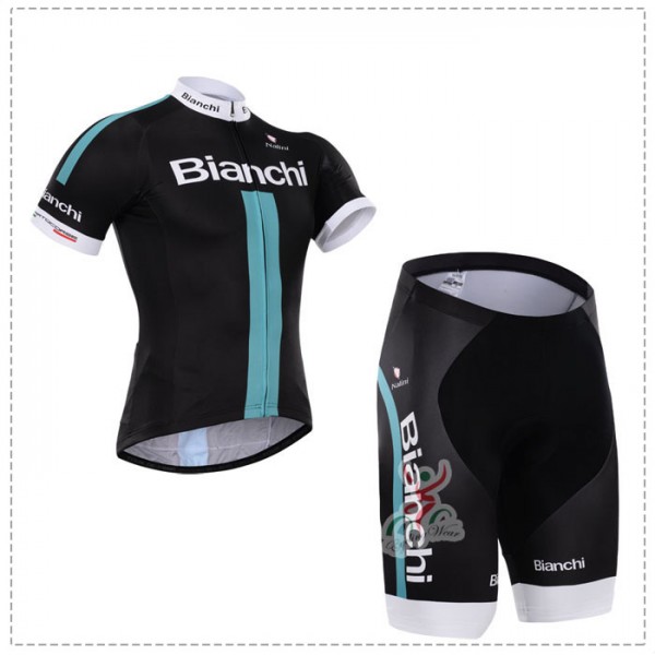 2015 Bianchi Radbekleidung Radtrikot Kurzarm und Fahrradhosen Kurz CPJK197