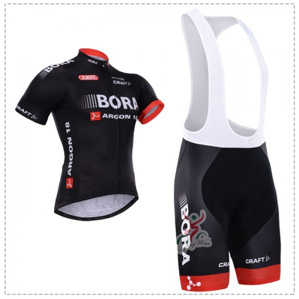 2015 Bora Argon 18 Fahrradbekleidung Satz Fahrradtrikot Kurzarm Trikot und Kurz Trägerhose NNKC704