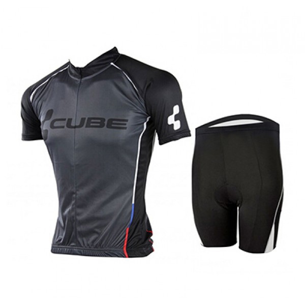 2015 Cube schwarz Radbekleidung Radtrikot Kurzarm und Fahrradhosen Kurz PWMR804