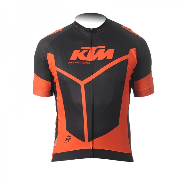 2015 KTM Proteam Schwarz orange Radtrikot Kurzarm WMYT161