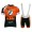 2015 KTM Fahrradbekleidung Satz Fahrradtrikot Kurzarm Trikot und Kurz Trägerhose orange WRMJ288
