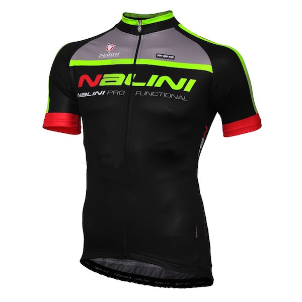 2015 Nalini Grechetto Schwarz fluorescence Radtrikot Kurzarm GRYX126